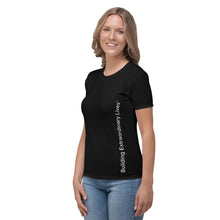 Charger l'image dans la galerie, Tee-shirt - "Extraordinary Life" - Femme - Noir (EU)