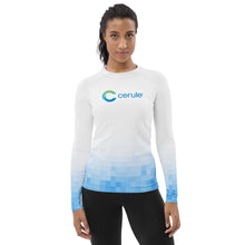 Charger l'image dans la galerie, Sous pull sport - Manches longues - Femme - Blanc et bleu dégradé(EU)