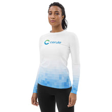Charger l'image dans la galerie, Sous pull sport - Manches longues - Femme - Blanc et bleu dégradé(EU)