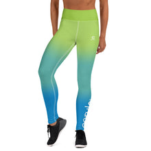 Charger l'image dans la galerie, Legging Yoga Femme - Bleu/Vert (EU)