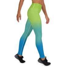 Charger l'image dans la galerie, Legging Yoga Femme - Bleu/Vert (EU)