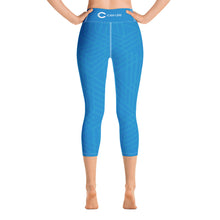 Load image into Gallery viewer, Women&#39;s Cerule Blue Yoga Capri Leggings (EU)

