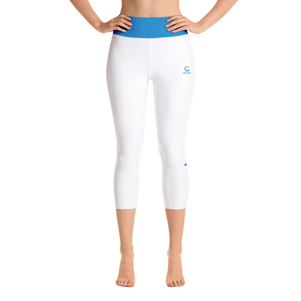 Cerule Yoga Capri Leggings - White (EU)