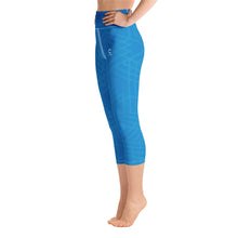 Load image into Gallery viewer, Women&#39;s Cerule Blue Yoga Capri Leggings (EU)
