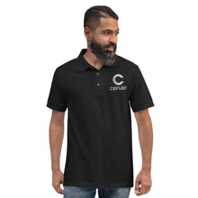 Load image into Gallery viewer, Men&#39;s &quot;Cerule Embroidered&quot; Polo - Black (EU)
